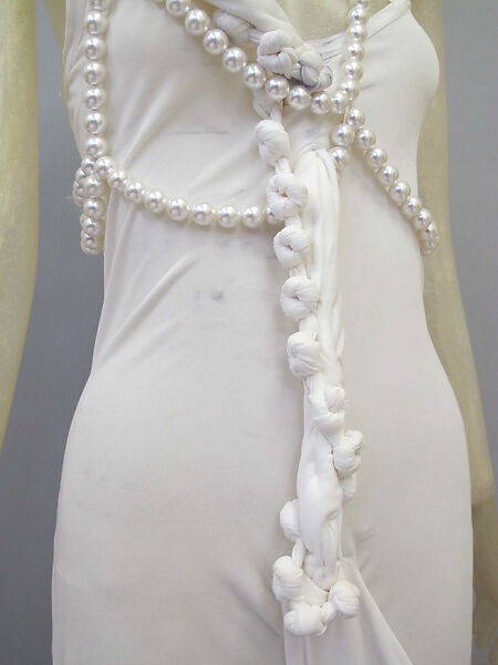 Ensemble, Helmut Lang (Austrian, born 1956), (a) synthetic; (b, c) leather, suede, jute, lizard skin, synthetic, Austrian