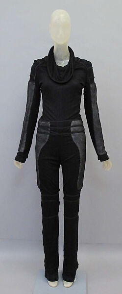 Suit, Helmut Lang (Austrian, born 1956), silk, cotton, Austrian 