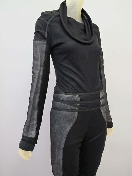 Suit, Helmut Lang (Austrian, born 1956), silk, cotton, Austrian