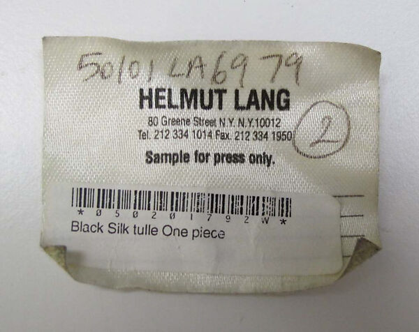 Suit, Helmut Lang (Austrian, born 1956), silk, cotton, Austrian