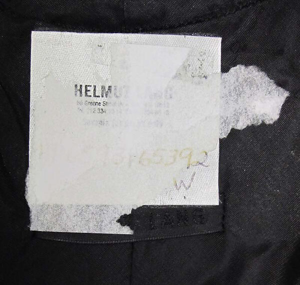 Ensemble, Helmut Lang (Austrian, born 1956), leather, Austrian