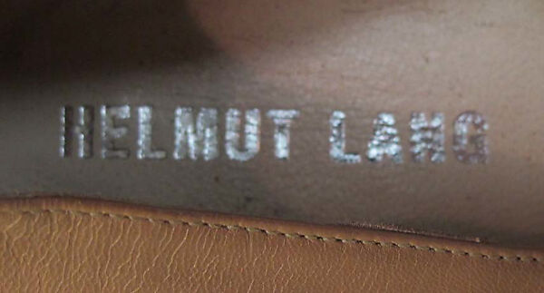 Shoes, Helmut Lang (Austrian, born 1956), synthetic, leather, Austrian