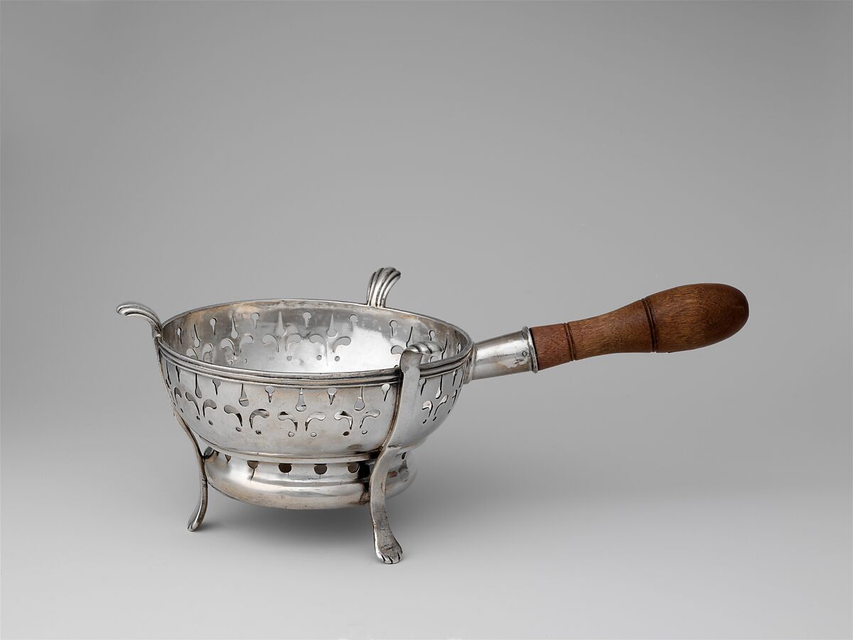 Chafing Dish, Peter Van Dyck (1684–1750), Silver, American 