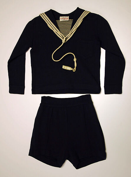 Sailor suit, wool, probably American 