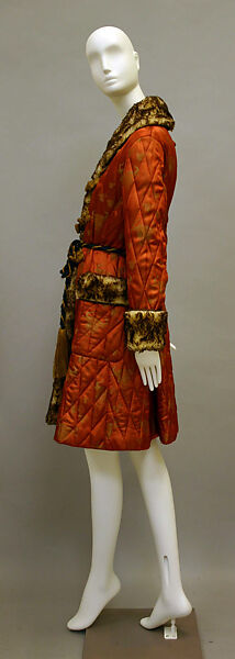 Coat, Jean Paul Gaultier (French, born 1952), synthetic, faux fur, silk, French