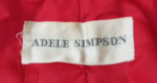 Ensemble, Adele Simpson (American, New York 1904–1995 Greenwich, Connecticut), wool, silk, American