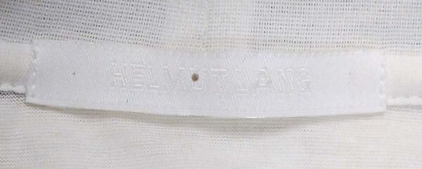 Ensemble, Helmut Lang (Austrian, born 1956), wool, cotton, silk, metal, Spazzolato, Austrian