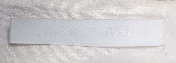 Ensemble, Helmut Lang (Austrian, born 1956), wool, cotton, silk, metal, Spazzolato, Austrian