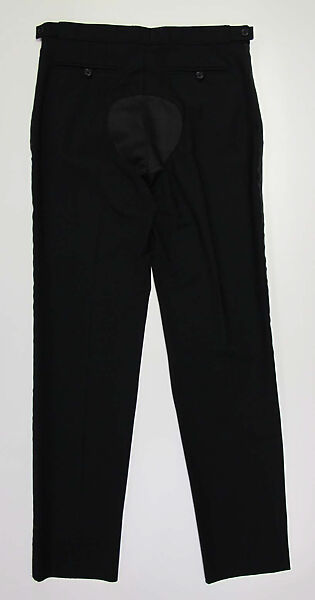 Ensemble, Helmut Lang (Austrian, born 1956), wool, cotton, silk, metal, Spazzolato, Austrian