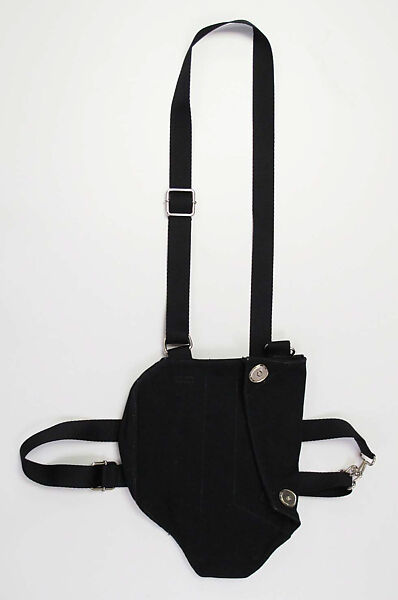 Purse, Helmut Lang (Austrian, born 1956), cotton, synthetic, metal, Austrian