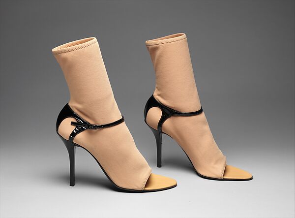 Shoes, Helmut Lang (Austrian, born 1956), synthetic, patent leather, Austrian 