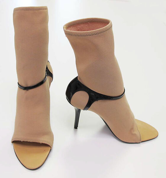 Shoes, Helmut Lang (Austrian, born 1956), synthetic, patent leather, Austrian