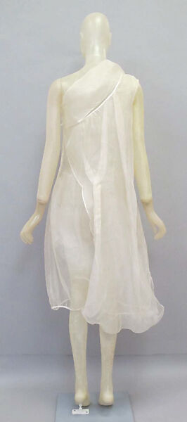 Ensemble, Helmut Lang (Austrian, born 1956), silk, feathers, Austrian