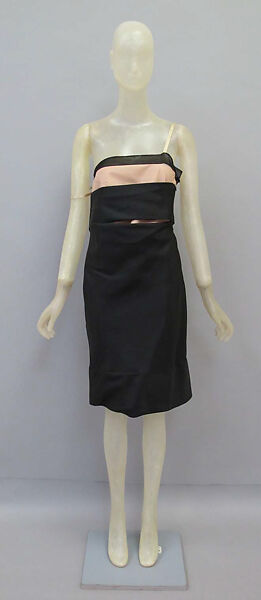 Dress, Helmut Lang (Austrian, born 1956), synthetic, silk, Austrian 