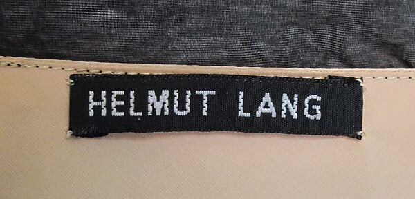 Dress, Helmut Lang (Austrian, born 1956), synthetic, silk, Austrian