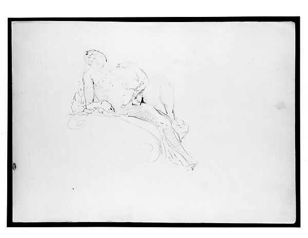 Dawn (from "Splendid Mountain Watercolours" Sketchbook), John Singer Sargent (American, Florence 1856–1925 London), Graphite on off-white wove paper, American 
