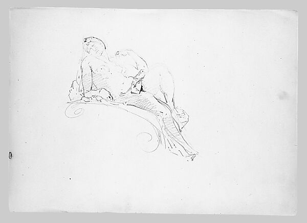 Dawn (from "Splendid Mountain Watercolours" Sketchbook), John Singer Sargent (American, Florence 1856–1925 London), Graphite on off-white wove paper, American