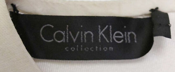 Ensemble, Calvin Klein, Inc. (American, founded 1968), (a) silk, wool, (b, c) metal, leather, American
