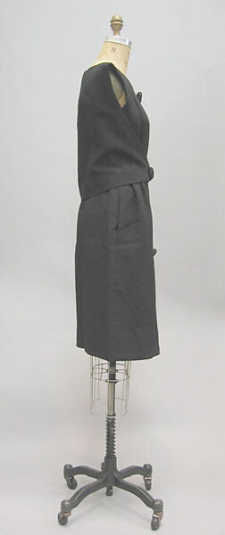 Dress, House of Givenchy (French, founded 1952), wool, French