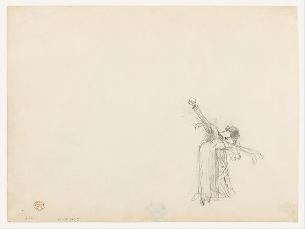 Spanish Dancers, John Singer Sargent (American, Florence 1856–1925 London), Graphite on off-white wove paper, American