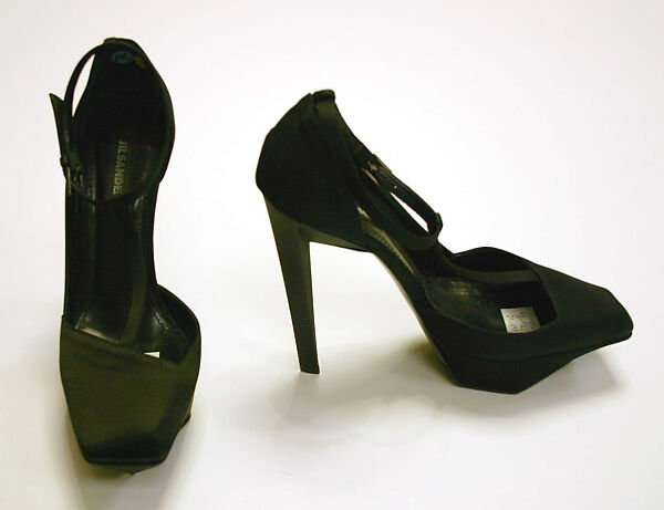 Pumps, Jil Sander (Italian, founded Germany, 1968), silk, German 