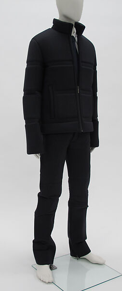 Ensemble, Calvin Klein, Inc. (American, founded 1968), wool, synthetic, silk, cotton, metal, American