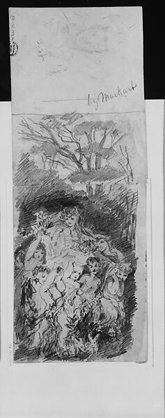 Modern Amoretten, Detail, John Singer Sargent (American, Florence 1856–1925 London), Graphite on off-white wove paper, American