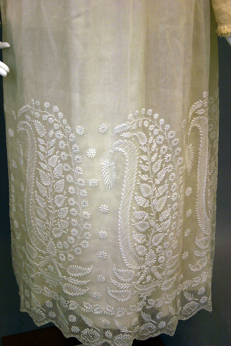 Ensemble, silk, cotton, British