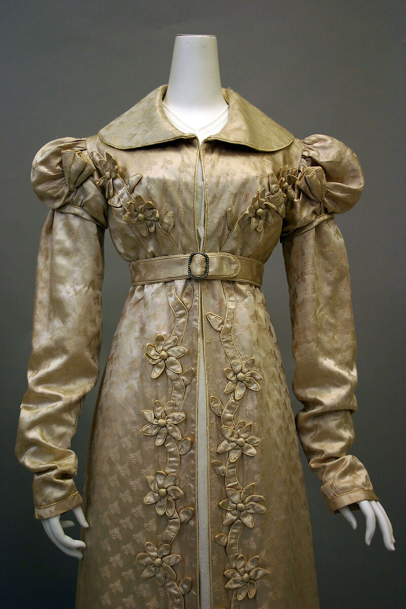 Redingote, silk, French