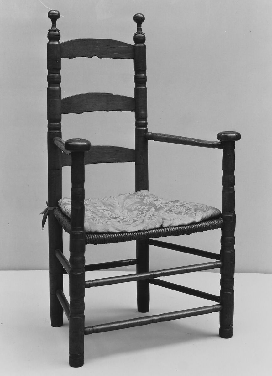 Armchair, Maple, ash, American