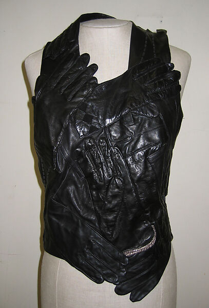 Halter, Maison Margiela (French, founded 1988), leather, French 