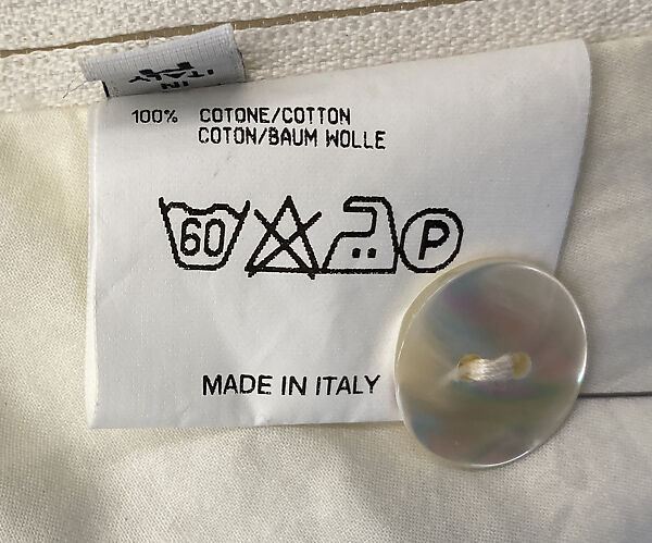 Coat, Maison Margiela (French, founded 1988), cotton, feather, French