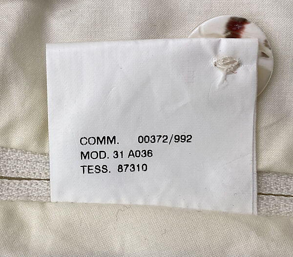 Coat, Maison Margiela (French, founded 1988), cotton, feather, French