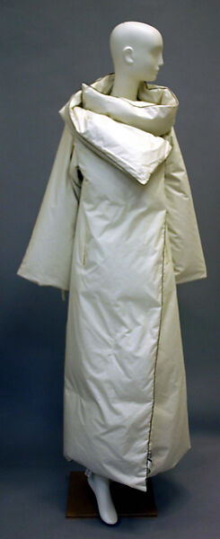 Coat, Maison Margiela (French, founded 1988), cotton, feather, French 