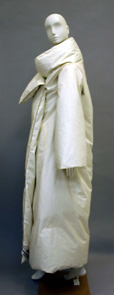 Coat, Maison Margiela (French, founded 1988), cotton, feather, French