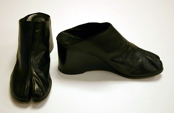 Mules, Maison Margiela (French, founded 1988), leather, French 