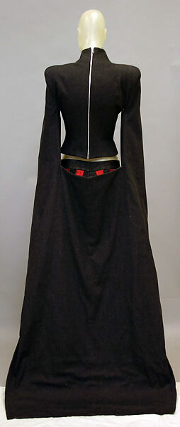 Ensemble, Alexander McQueen (British, founded 1992), cotton, silk, synthetic, British