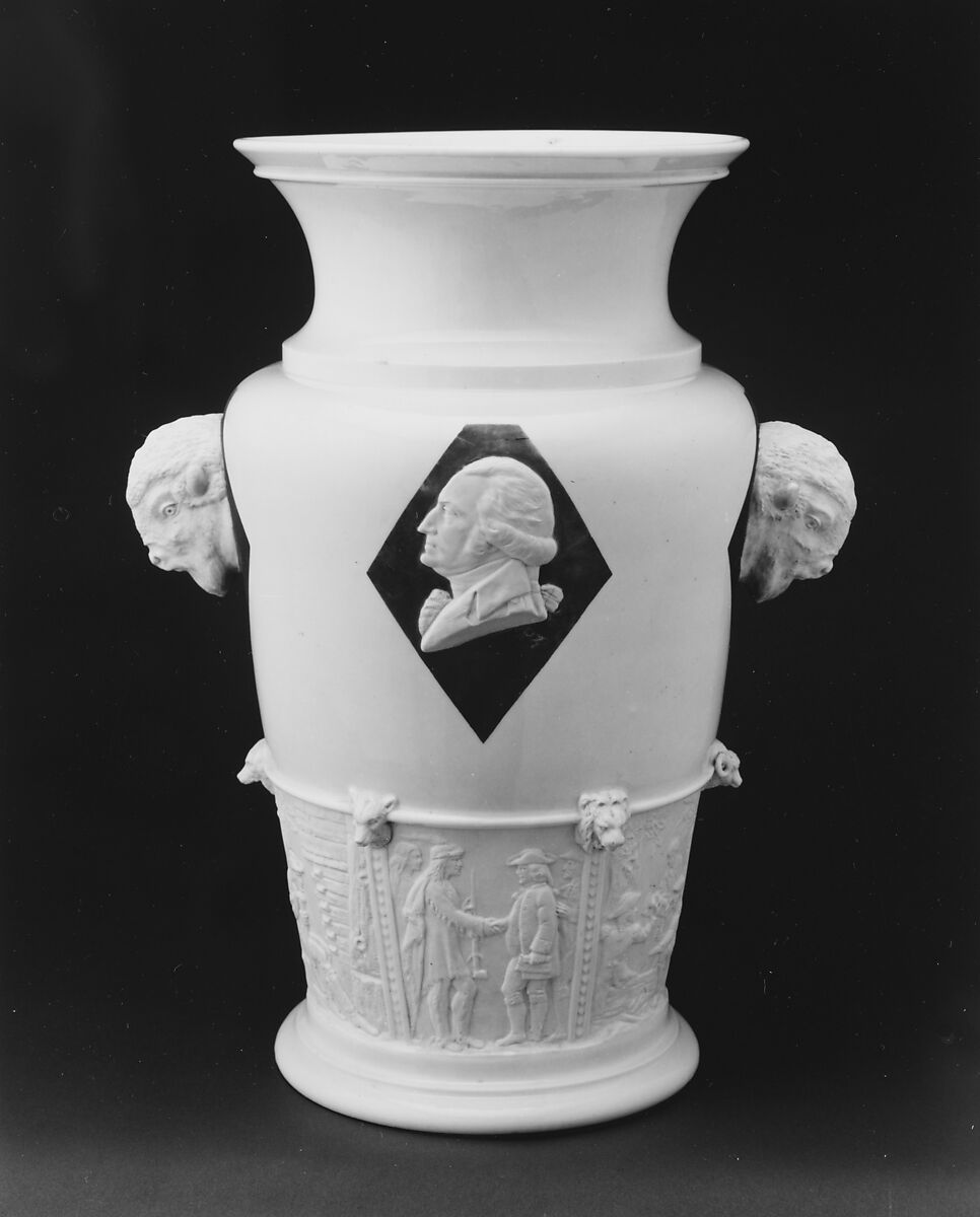 Century Vase, Designed by Karl L. H. Müller (American, 1820–1887), Porcelain, American