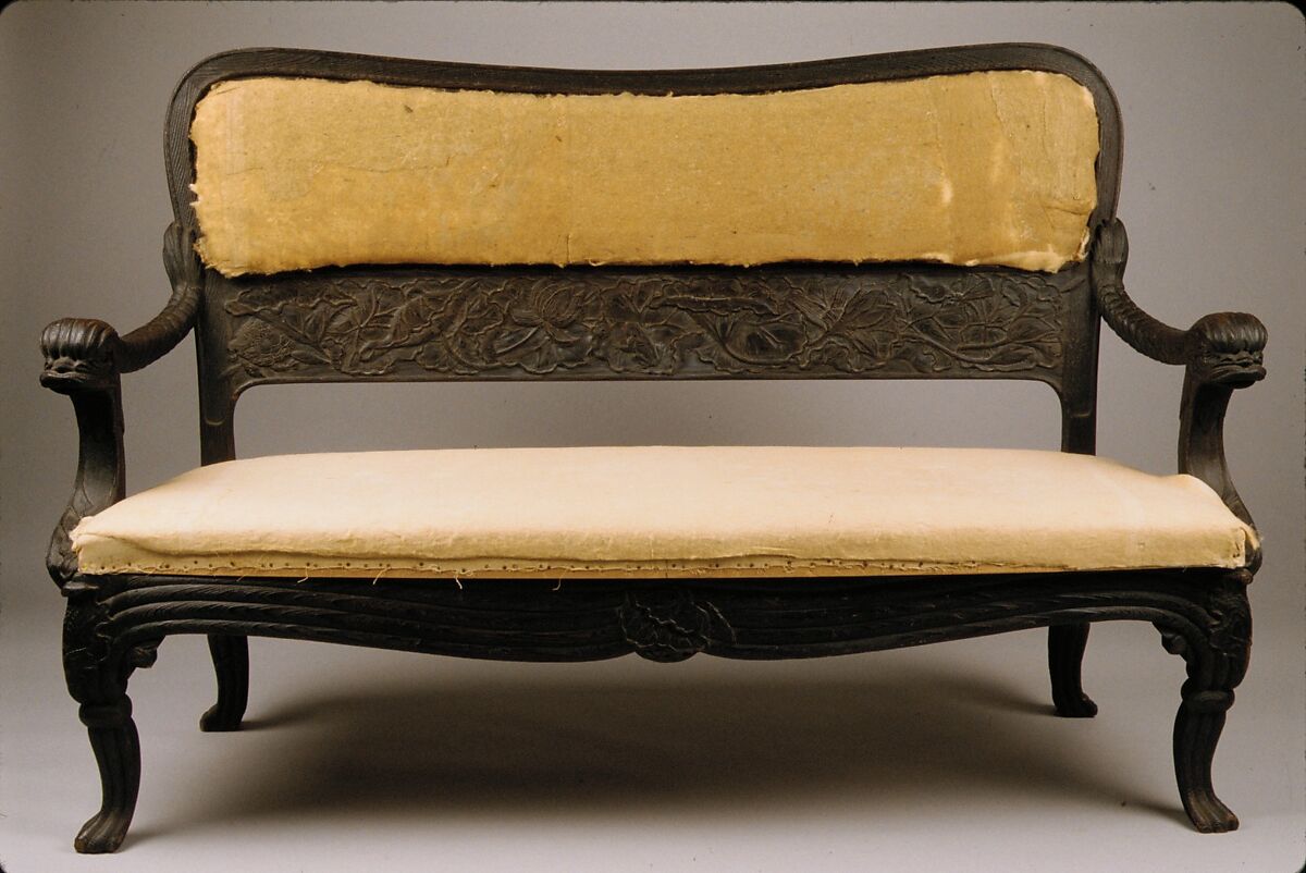 Sofa, John Scott Bradstreet and Company (1901–1914), Cypress and chestnut, American 