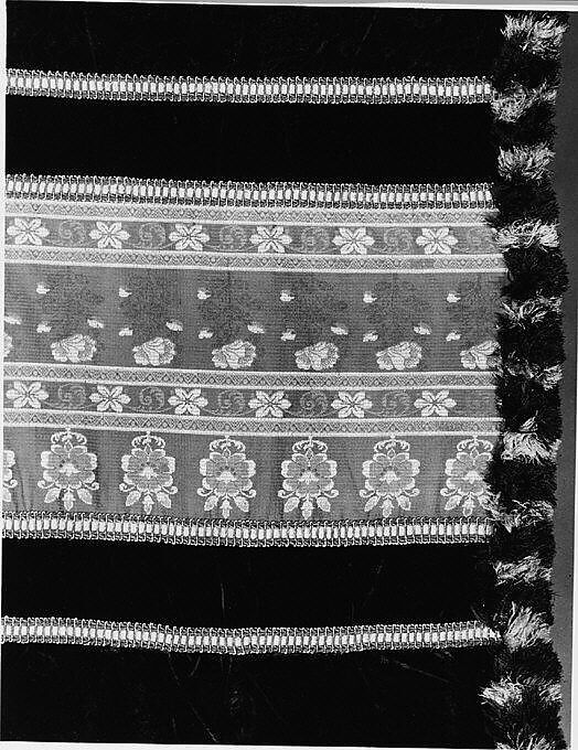 Portiere, Herter Brothers (German, active New York, 1864–1906), Silk velvet, cotton, wool, American