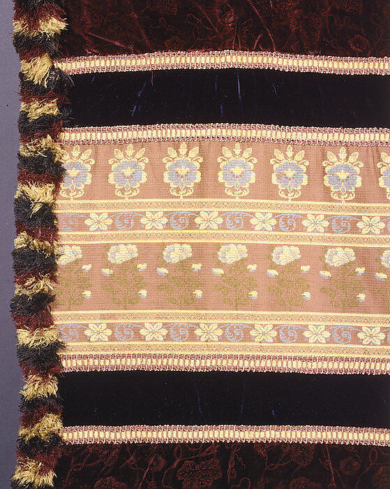 Portiere, Herter Brothers (German, active New York, 1864–1906), Silk velvet, cotton, wool, American