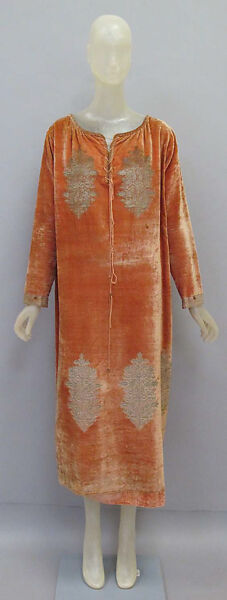 Dress, Fortuny (Italian, founded 1906), silk, metal, glass, Italian