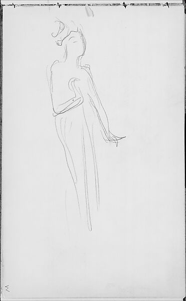 John Singer Sargent | Standing Javanese Dancer (from Sketchbook of ...