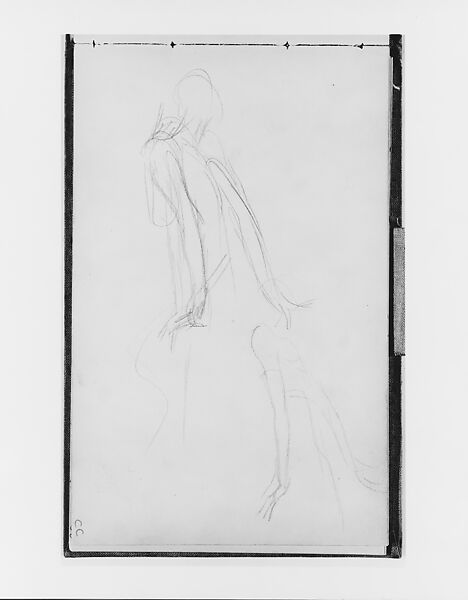 Arms and Torso of a Javanese Dancer (from Sketchbook of Javanese Dancers), John Singer Sargent (American, Florence 1856–1925 London), Graphite on off-white wove paper, American 