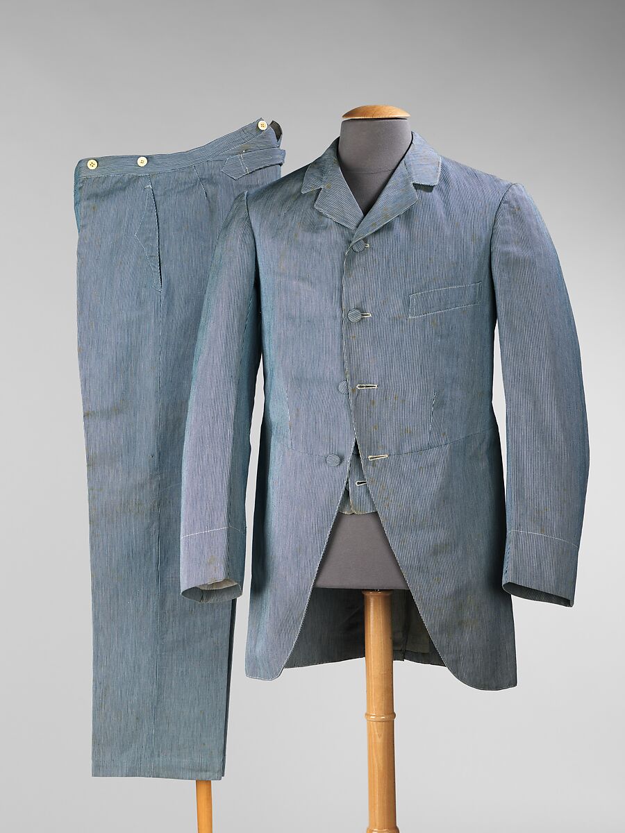 Suit, Belle Jardinière, Paris (French), cotton, wool, French 