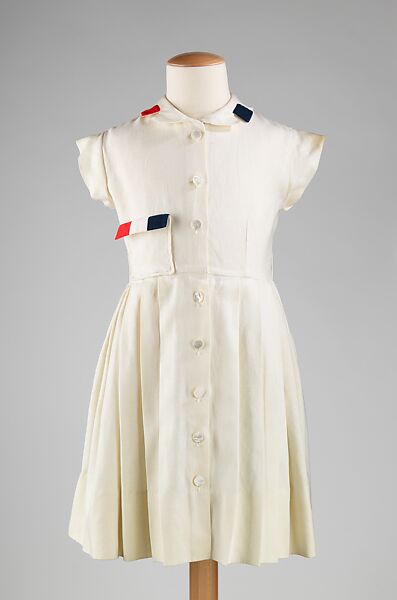 Dress, Florence Eiseman, linen, cotton, American 