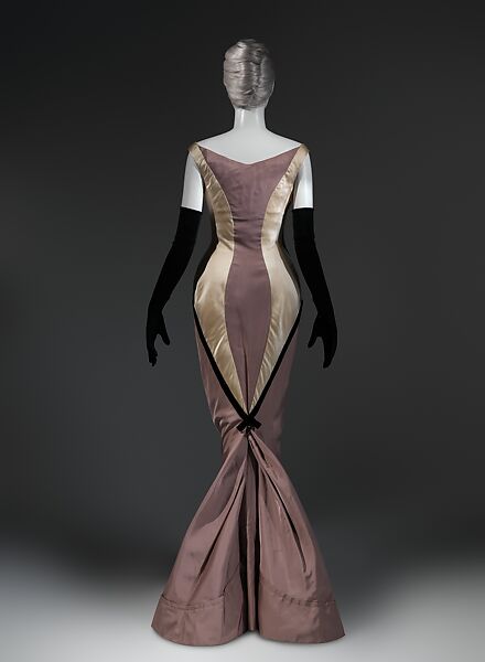 "Diamond", Charles James (American, born Great Britain, 1906–1978), silk, synthetic, American