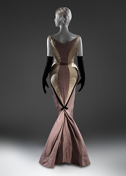"Diamond", Charles James (American, born Great Britain, 1906–1978), silk, synthetic, American