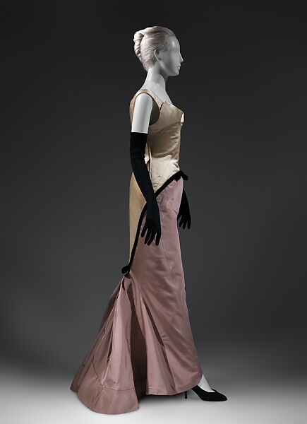 "Diamond", Charles James (American, born Great Britain, 1906–1978), silk, synthetic, American