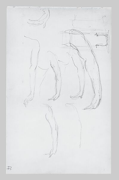 Arms of Javanese Dancers (from Sketchbook of Javanese Dancers), John Singer Sargent (American, Florence 1856–1925 London), Graphite on off-white wove paper, American